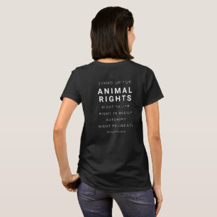 Mindestart der veganen Tierrechte T-Shirt