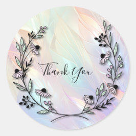 Mindestaufkleber für die Blume Runder Aufkleber