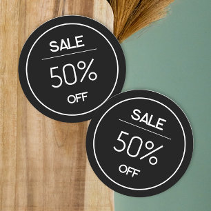 Mindestaufkleber für Werbeaktionen in schwarzem La Runder Aufkleber