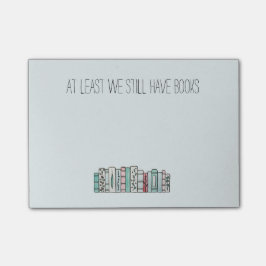 Mindestens wir haben noch Bücher Post-it Klebezettel