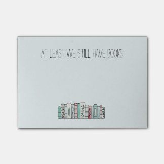 Mindestens wir haben noch Bücher Post-it Klebezettel