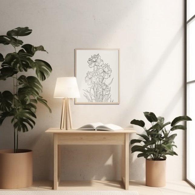 Mindestfarbe der Geburtsmonat-Blume Poster (Von Creator hochgeladen)