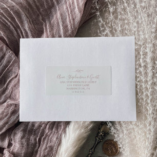 Mindestleaf   Blush Pink Guest Address Labels