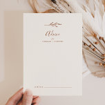 Mindestleaf | Boho Cream Wedding Advice Card Hinweiskarte<br><div class="desc">Diese minimale Blatt Boho Creme-Trauungsberatungskarte ist perfekt für eine Hochzeit und kann für jede Veranstaltung verwendet werden. Die Silhouette ist schlicht und besteht aus einem grünen Blatt in erdbrauner Orange auf einem cremefarbenen Hintergrund mit minimalistischem Wüstenböhmischen Stil. Diese Ratschläge können als Gästebuchalternative für Hochzeitsempfang, Brautparty, Babydusche oder Abschlussfeier verwendet werden....</div>