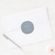 Mindestleaf | Dusty Blue Wedding Umschlag Aufklebe Runder Aufkleber (Umschlag)