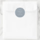 Mindestleaf | Dusty Blue Wedding Umschlag Aufklebe Runder Aufkleber (Tasche)