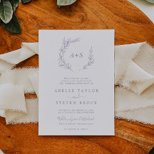 Mindestleaf | Dusty Lila Monogram Wedding