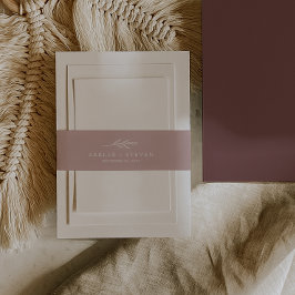 Mindestleaf | Dusty Rose Wedding Bly Band