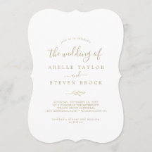 Mindestleaf | Gold Monogram Back Wedding