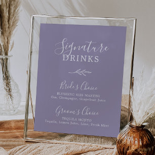 Mindestleaf Lavendel Signature Drinks Poster