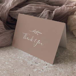 Mindestleaf | Neutrale Hochzeit Dankeschön Karte