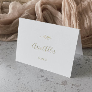 Mindestleaf Platzkarten für Hochzeiten von Gold Tischnummer