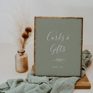 Mindestleaf Seite Green Cards and Gifts Poster