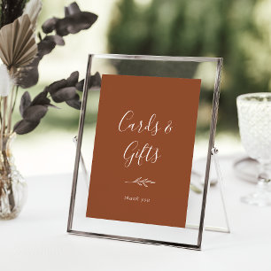 Mindestleaf   Terracotta Cards und Geschenke Poster