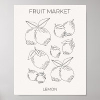 Mindestlinie für den Zitronenfruchtmarkt