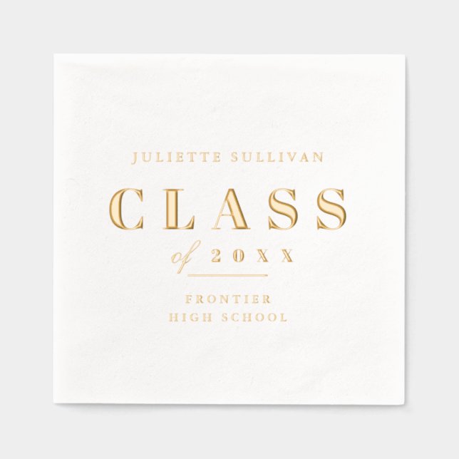 Mindeststufe Servietten Mit Folie (Vorderseite)