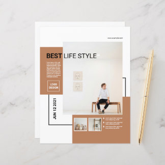 Mindestvorlage für Flyer | Sauber und modern