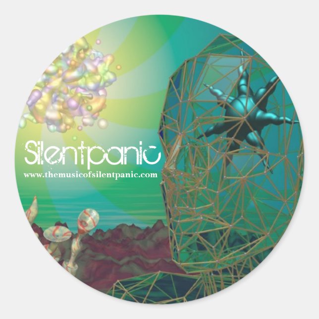 Mindfuck Runder Aufkleber (Vorderseite)