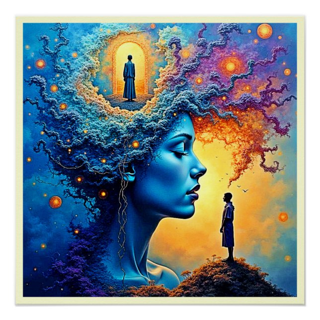 Mindful Cosmic Journey Poster (Vorderseite)