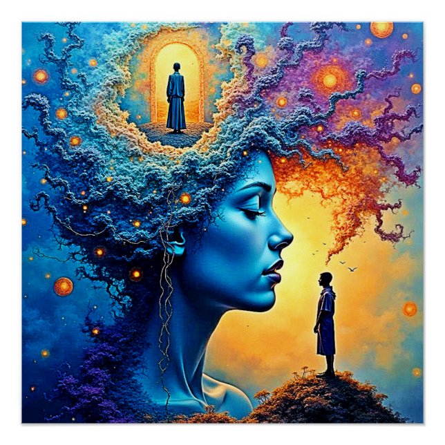 Mindful Cosmic Journey Poster (Vorderseite)