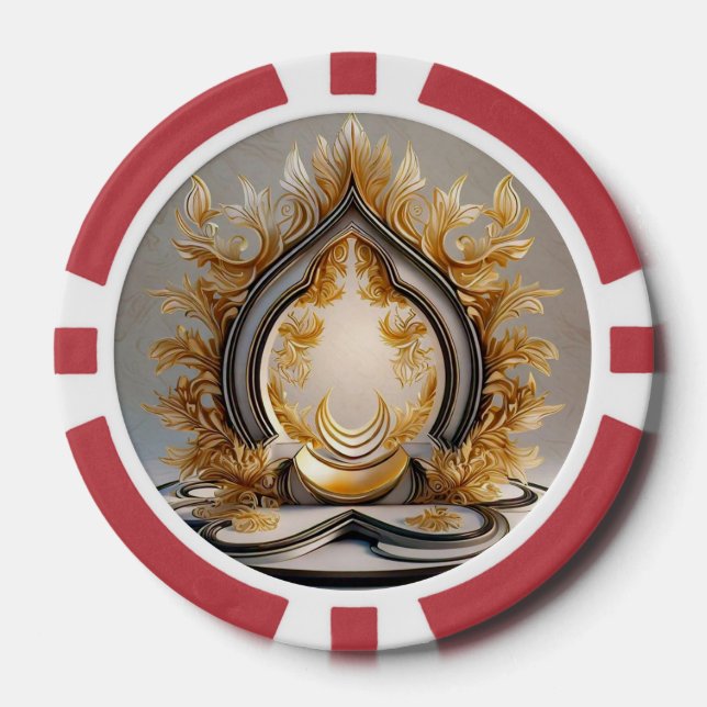 "Mindful Friedlich Haven" Pokerchips (Vorderseite)