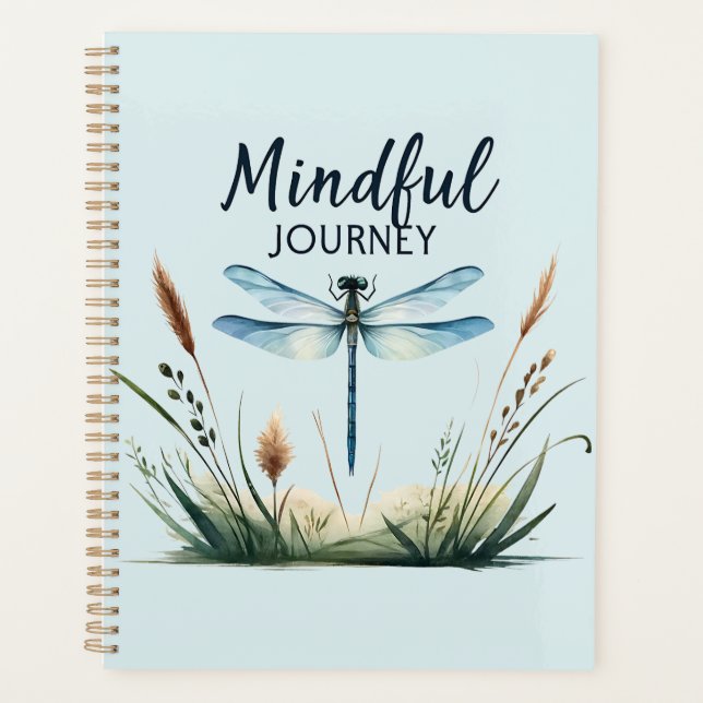 Mindful Journey - Artistic Dragonfly Planer (Vorderseite)