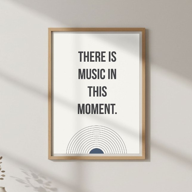 Mindful Living Quote. Calm Minimal Poster (Von Creator hochgeladen)
