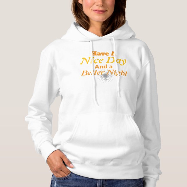 Mindful Moment Warmth: Gold Script Positivity That Hoodie (Vorderseite)