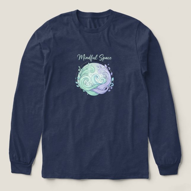 Mindful Space - Pastel Serenity Design Tri-Blend Shirt (Design Vorderseite)