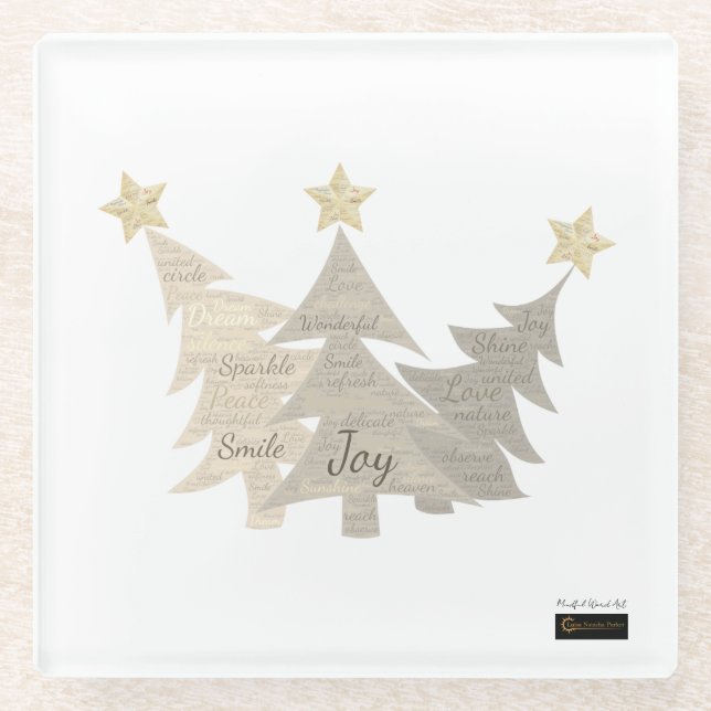 Mindful Word Art - Untersetzer (Vorderseite)