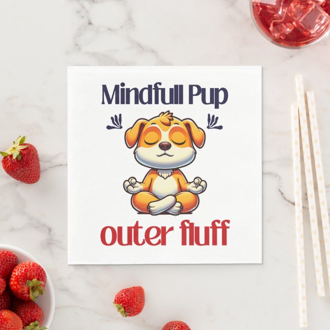 Mindfull Pup Serviette (Beispiel)