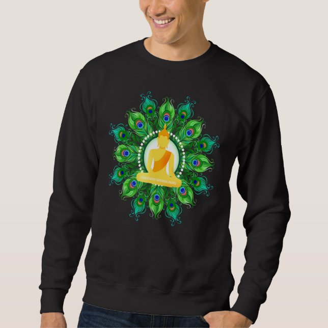 Mindfulness Buddha Buddhism Spiritual Yoga Meditat Sweatshirt (Vorderseite)