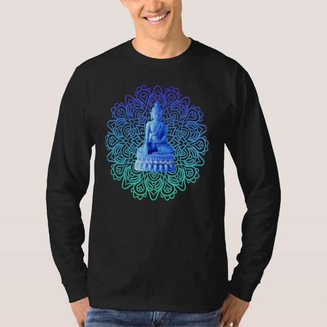 Mindfulness Buddha Buddhism Spiritual Yoga Meditat T-Shirt (Vorderseite)
