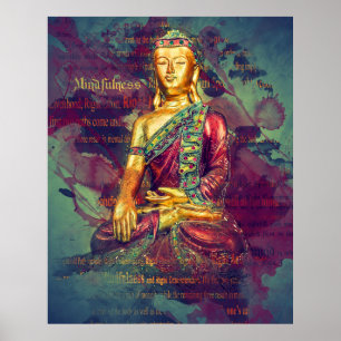 Mindfulness Buddha Poster