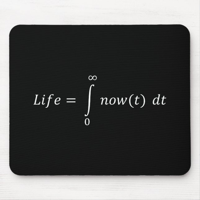 Mindfulness: Leben entsprechend Mathe Mousepad (Vorne)