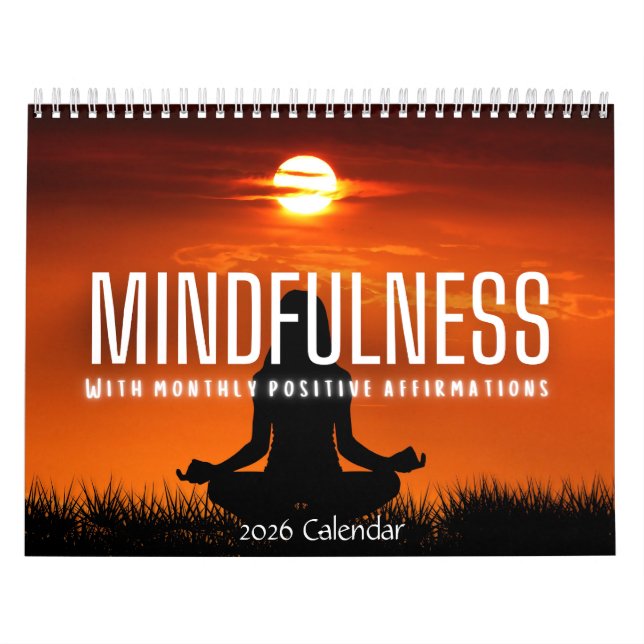 Mindfulness Positive Affirmations 2026 Calendar Kalender (Titelbild)