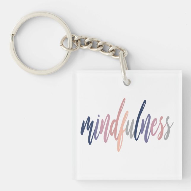 Mindfulness Schlüsselanhänger (Vorderseite)