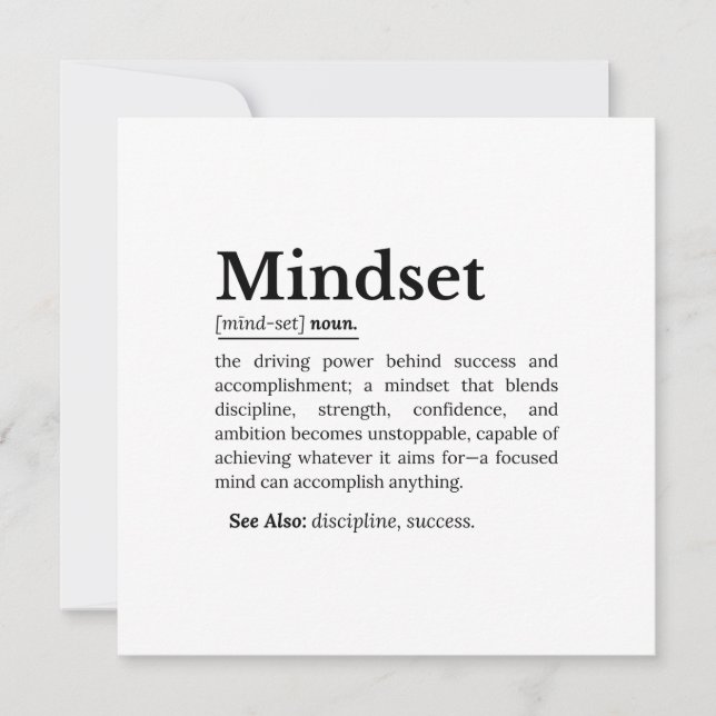 Mindset-Definition-Angebot Einladung (Vorderseite)