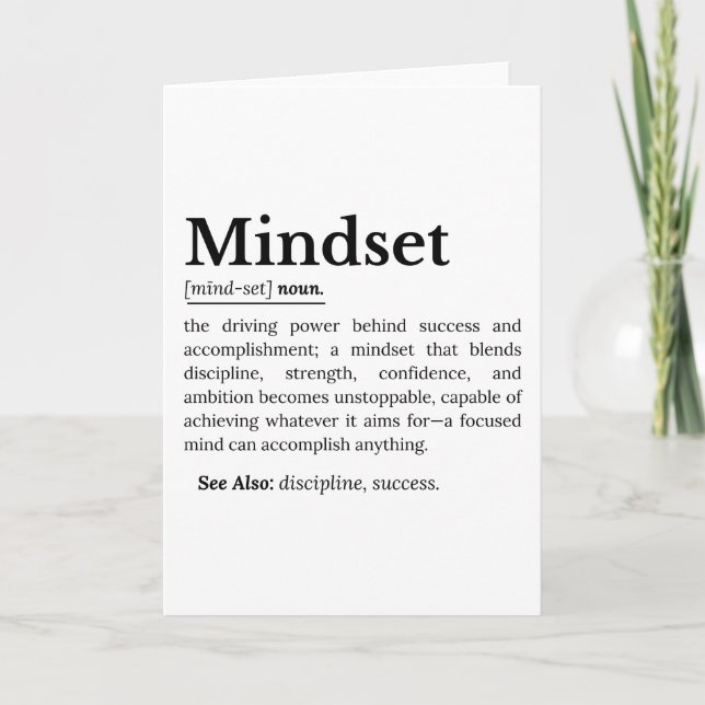 Mindset-Definition-Angebot Karte (Vorderseite)