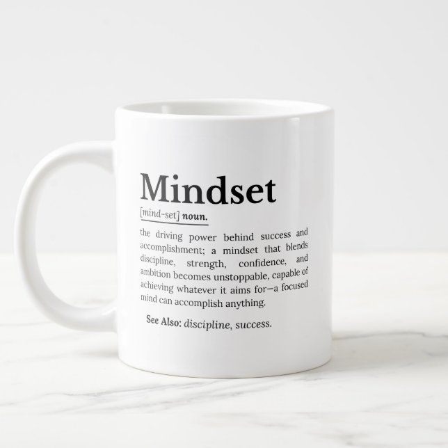 Mindset Definition Jumbo-Tasse (Links)