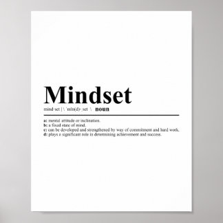 Mindset Definition | Motivierend Angebot Poster