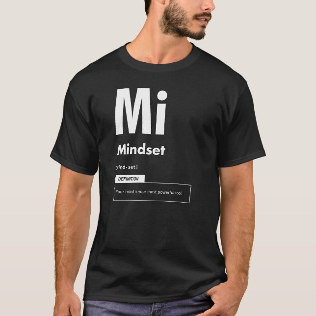 Mindset - Erfolgsfaktor - Motivierend T-Shirt (Vorderseite)