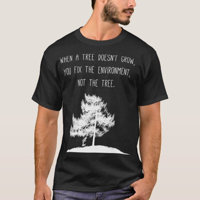 Mindset für den Klimawandel T-Shirt (Vorderseite)