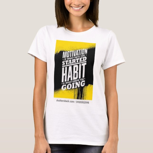 Mindset + harte Arbeit = Erfolg T-Shirt (Vorderseite)