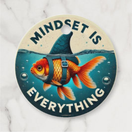 Mindset Is Everything Goldfish Motivational Quote Geschenkanhänger