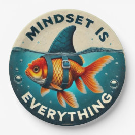Mindset Is Everything Goldfish Motivational Quote Pappteller