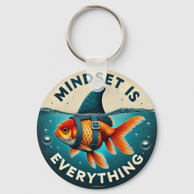 Mindset Is Everything Juxtaposition  Schlüsselanhänger (Vorderseite)