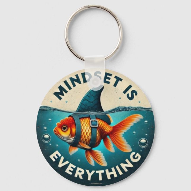 Mindset Is Everything Juxtaposition  Schlüsselanhänger (Vorderseite)