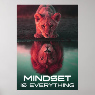 Mindset ist alles - Erschließen Sie Ihr volles Pot Poster