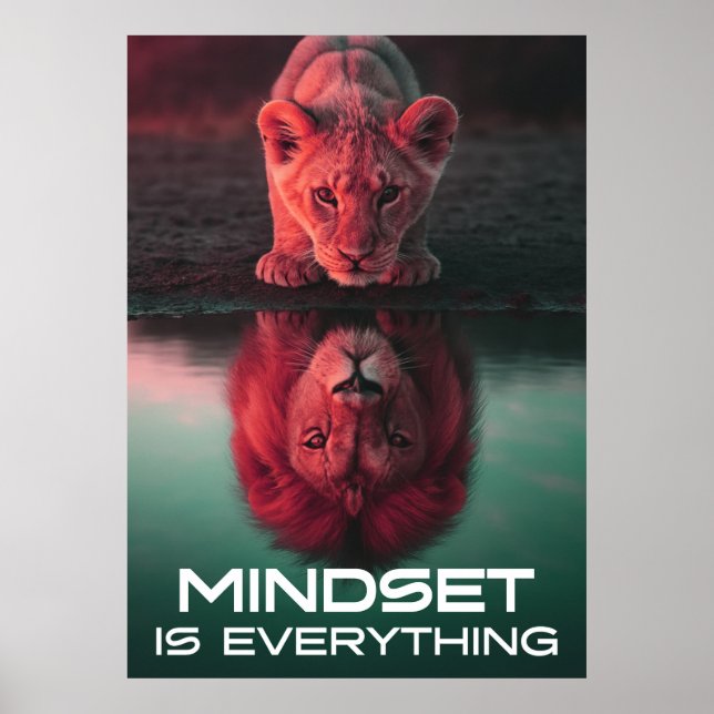 Mindset ist alles - Erschließen Sie Ihr volles Pot Poster (Vorne)